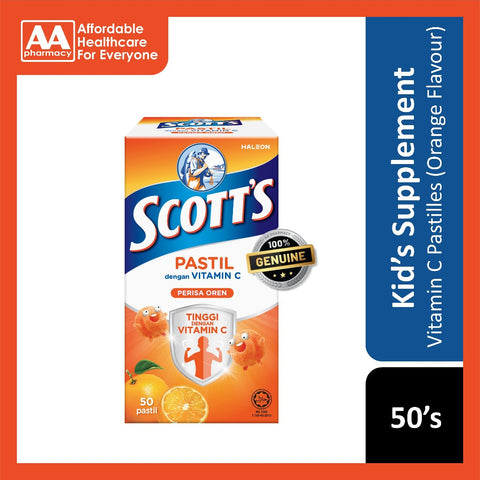 Scott's Pastilles with Vitamin C (Orange Flavour) 50's