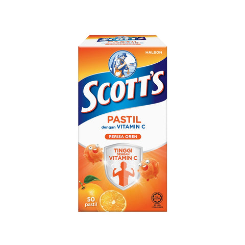 Scott's Pastilles with Vitamin C (Orange Flavour) 50's