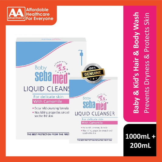 Sebamed Baby Liquid Cleanser 1000mL+200mL