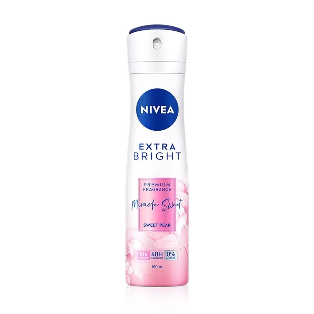 Nivea Deodorant Female Extra Bright Miracle Sweet Spray 150ml – AA