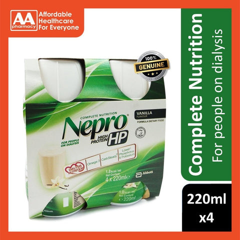 Abbott Nepro HP Complete Nutrition For Dialysis Patient (220mL X 4's)