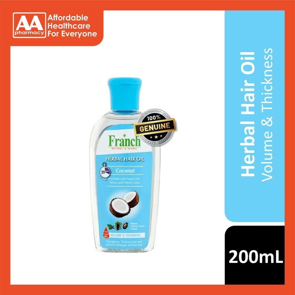 Franch Herbal Hair Oil (Coconut) 200mL