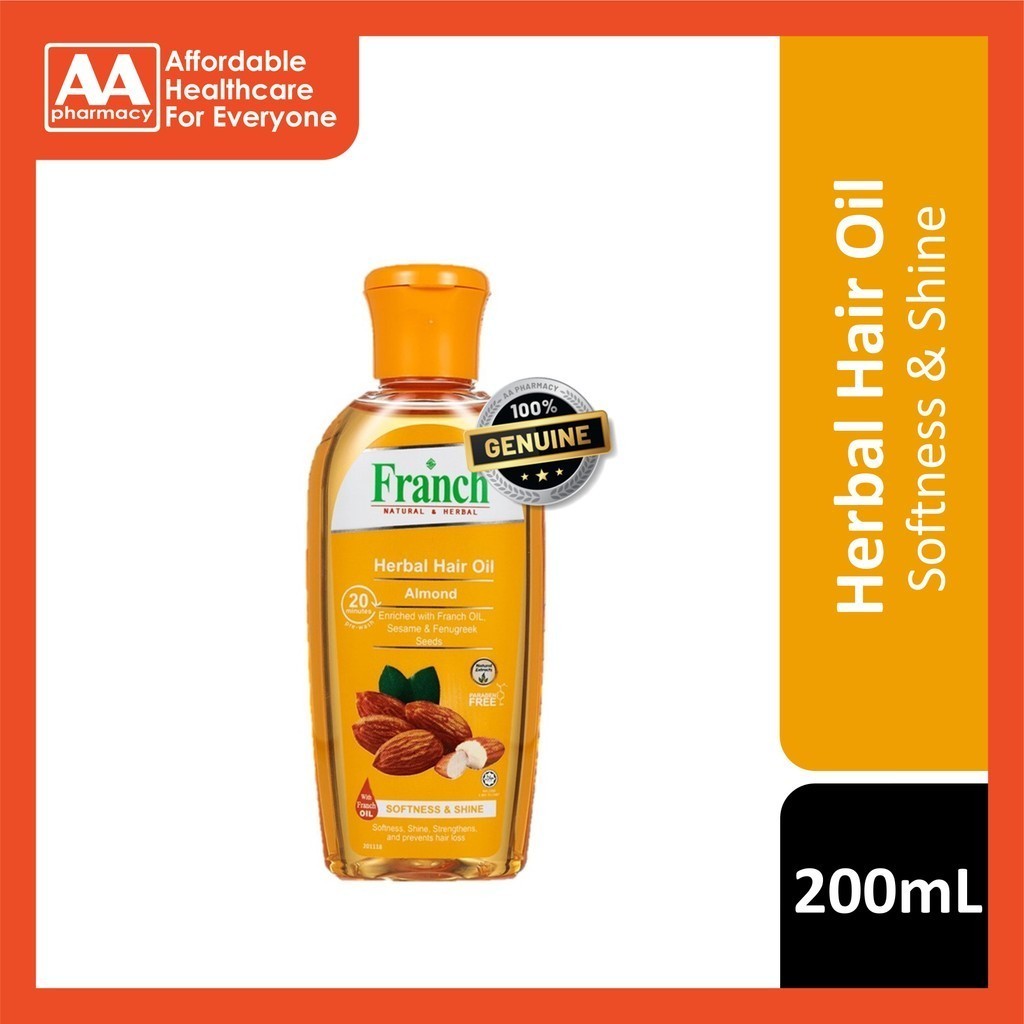 Franch Herbal Hair Oil (Almond) 200mL