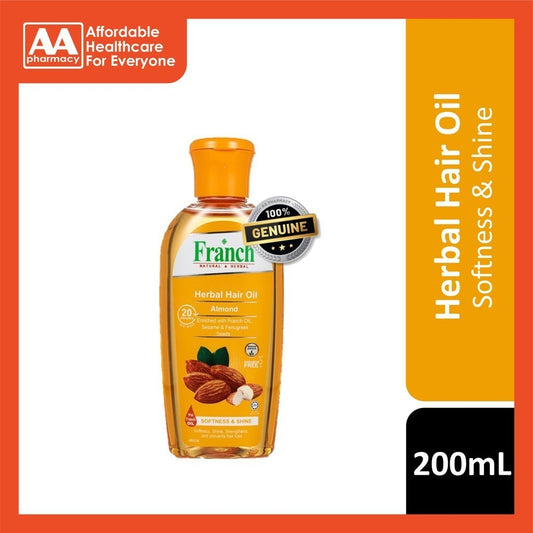 Franch Herbal Hair Oil (Almond) 200mL