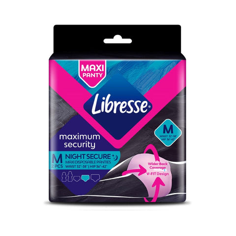 Libresse Maxi Disposable Panties (Size M, Hip 36"- 42") 2's