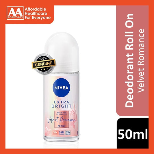 Nivea Deodorant Female Extra Bright Velvet Romance Roll On 50ml