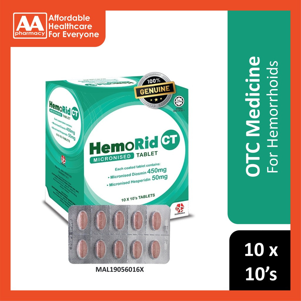 Hemo Rid CT Micronised Tablet 10x10's – AA Pharmacy