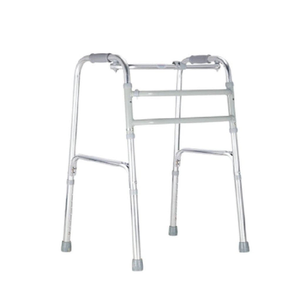 Movease Height Adjustable Foldable Aluminium Walking Frame Straight - Without Wheels