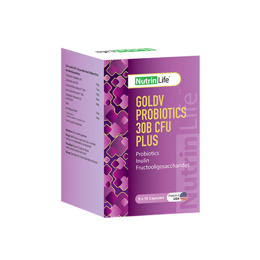 NutrinLife GoldV Probiotics 30B CFU Plus Capsule 9x10's