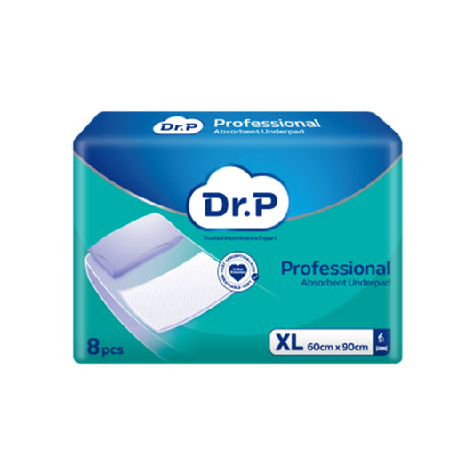 Dr. P Professional Absorbent Underpad Size XL 60x90cm 8's