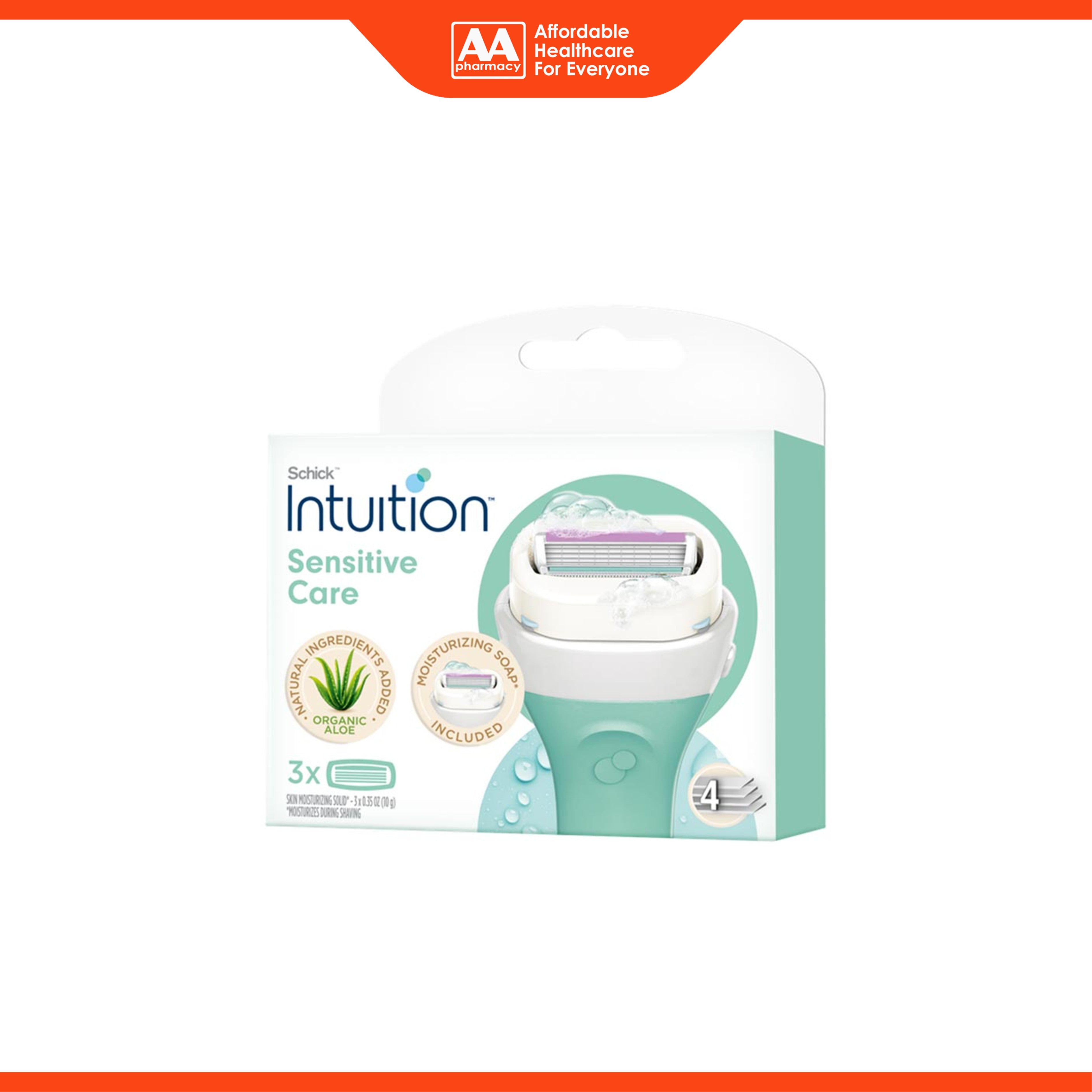 Schick Intuition Sensitive Care Refill Cartridge 3's