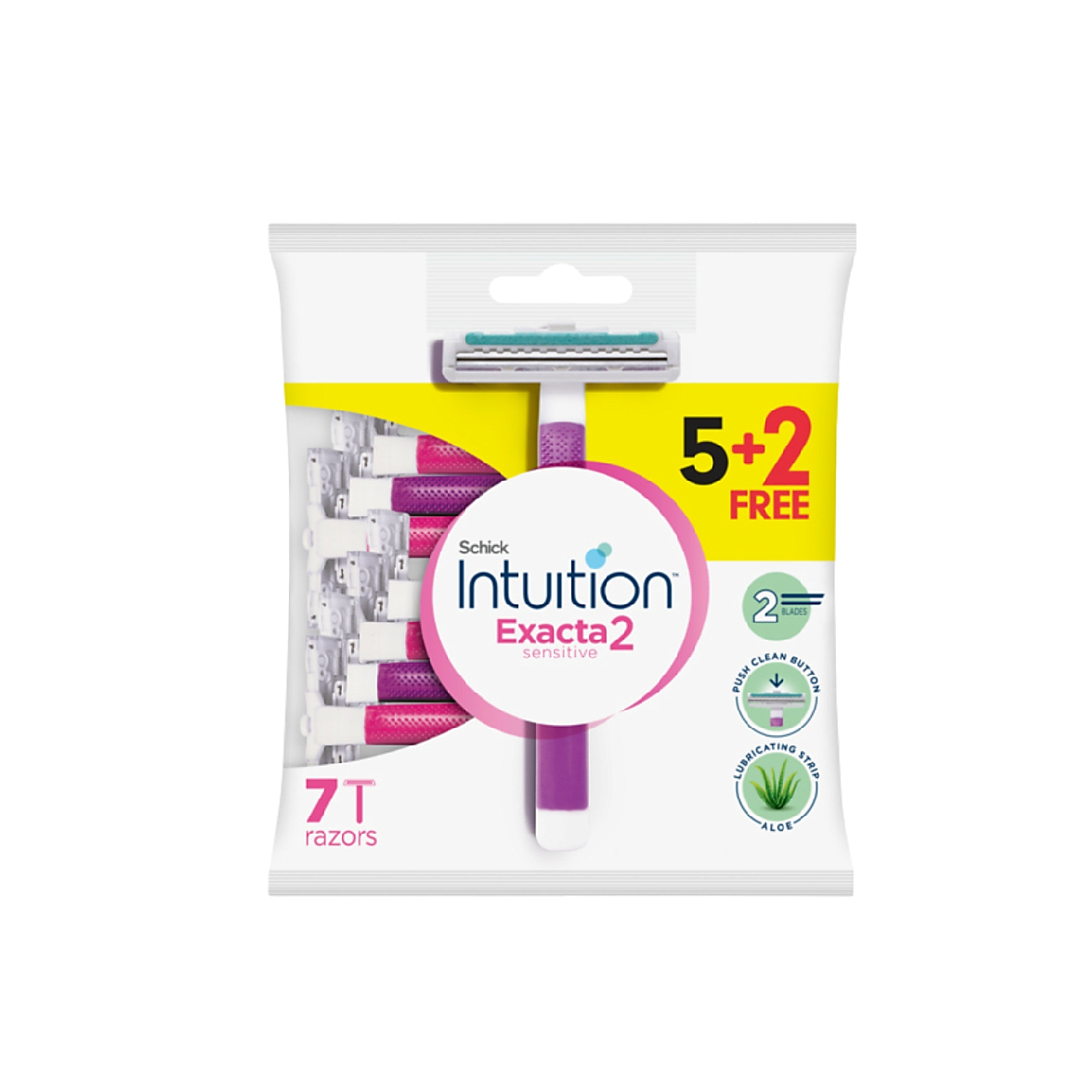 Schick Intuition Exacta 2 Sensitive Women Razor 5+2's