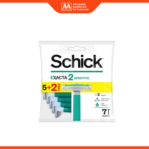Schick Exacta 2 Sensitive Razor 5+2's