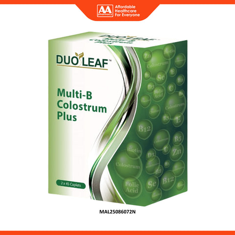 Duoleaf Multi-B Colostrum Plus Film Coated Caplet 2x45's [Improved Formulation]