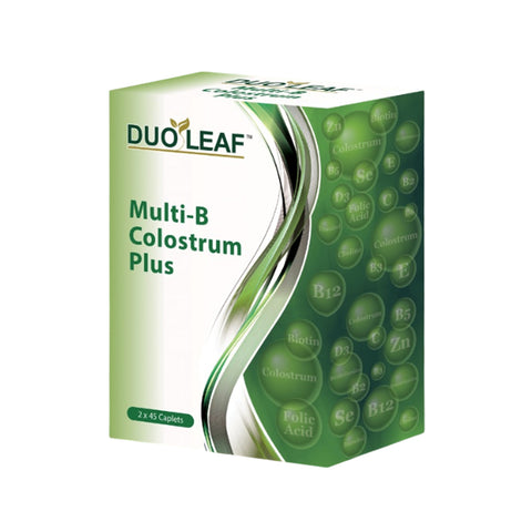 Duoleaf Multi-B Colostrum Plus Film Coated Caplet 2x45's [Improved Formulation]