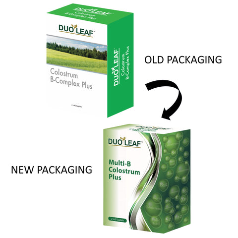 Duoleaf Multi-B Colostrum Plus Film Coated Caplet 2x45's [Improved Formulation]