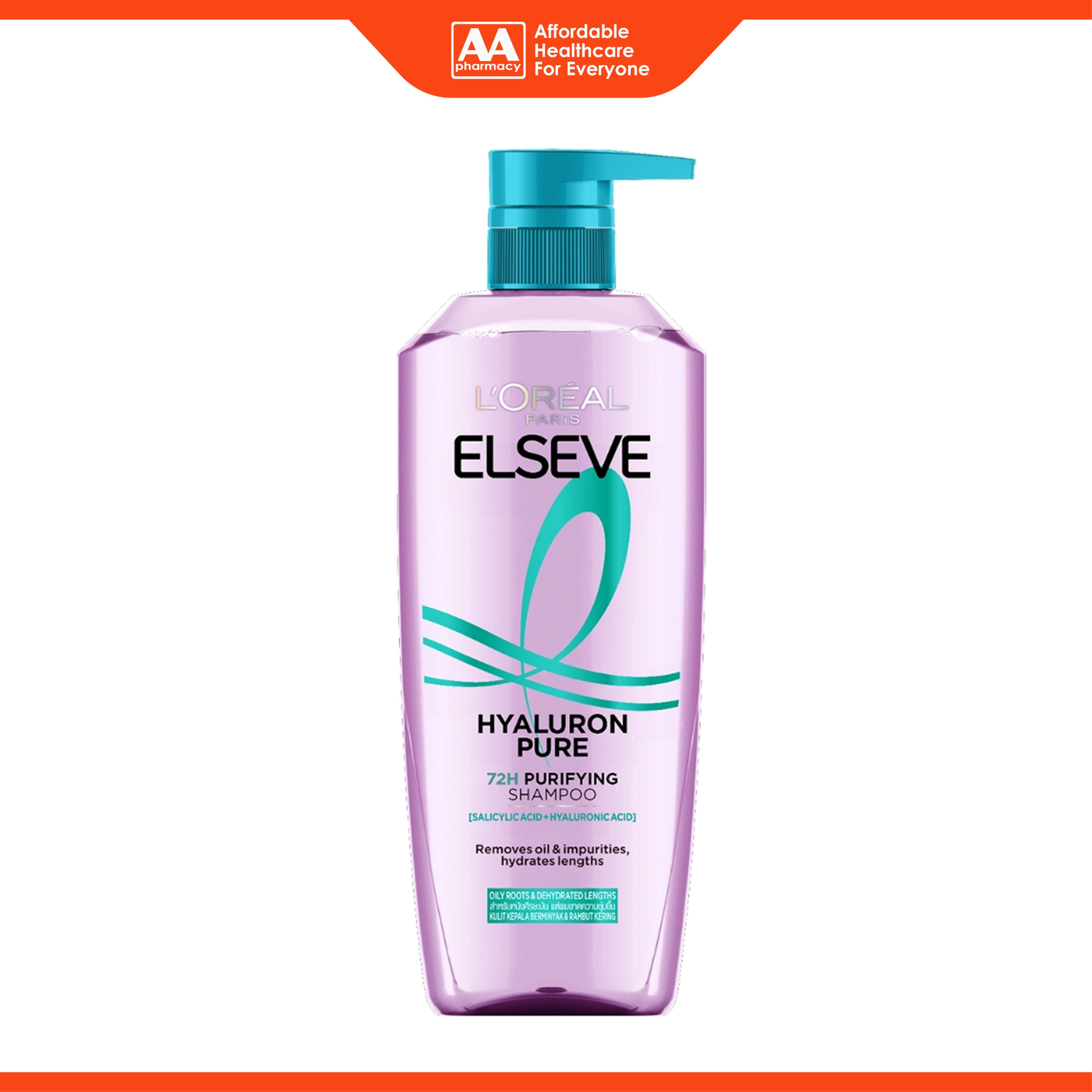 L'Oréal Paris Elseve [Hyaluron] Pure 72H Purifying Shampoo 620mL