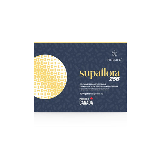 Finelife SupaFlora 25B (12 Probiotic Strains, 25 Billion CFU) Vegecapsule 2x30's