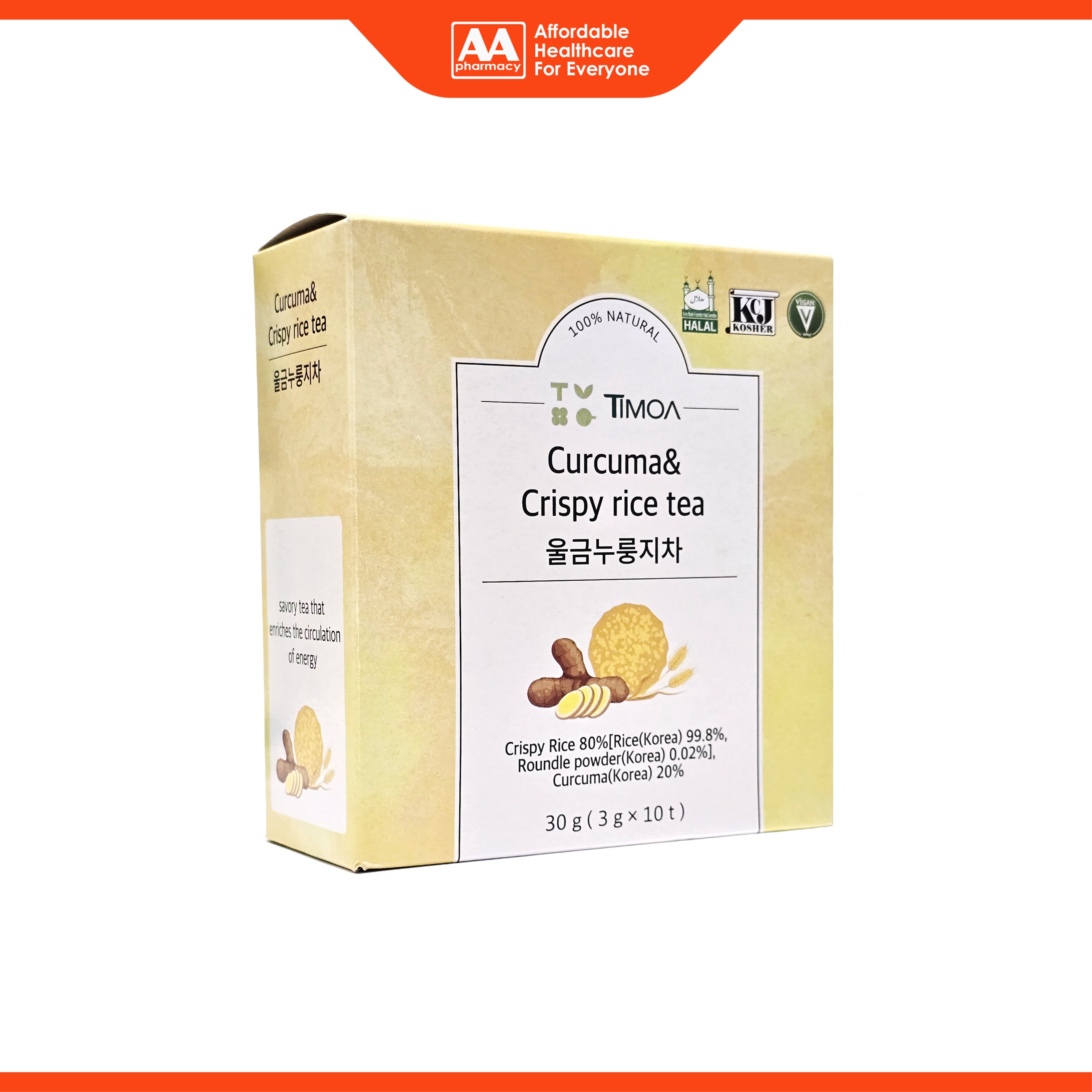 Timoa Curcuma and Crispy Rice Tea 3gx10's