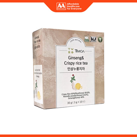 Timoa Ginseng and Crispy Rice Tea 3gx10's