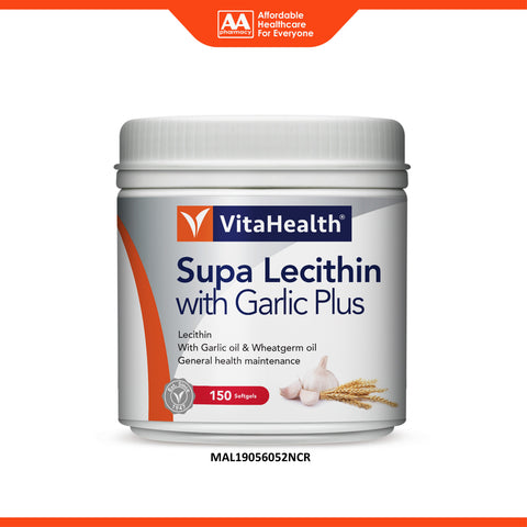 VitaHealth Supa Lecithin with Garlic Plus Softgel 150's