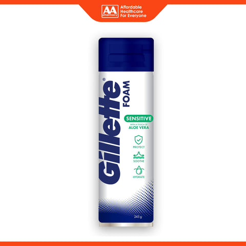 Gillette Sensitive with a Touch of Aloe Vera Shave Foam 245g