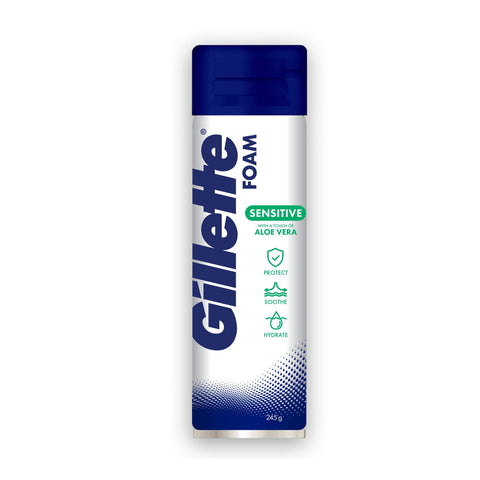 Gillette Sensitive with a Touch of Aloe Vera Shave Foam 245g