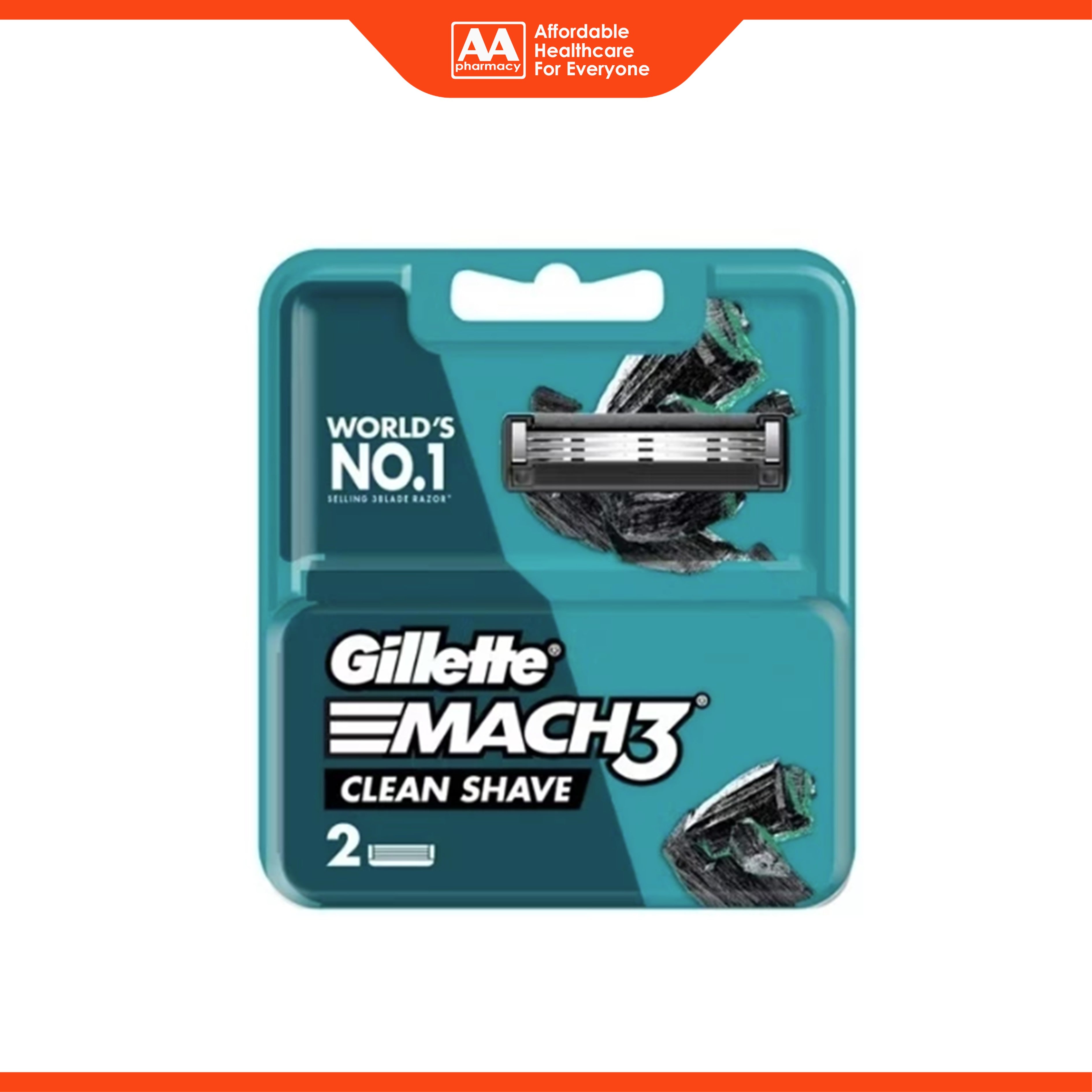 Gillette Mach 3 Clean Shave Cartridge 2's