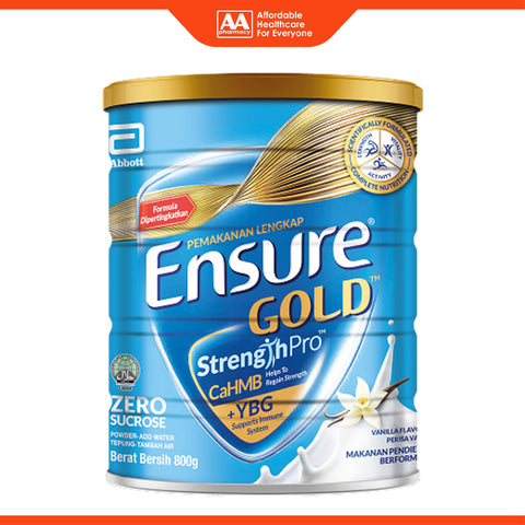 Abbott Ensure Gold StrengthPro Zero Sucrose Complete Nutrition Drink 800g (Vanilla Flavour)