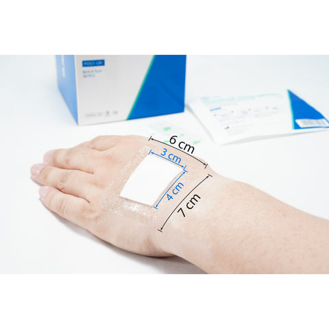 A-Care Waterproof Wound Dressing (Transparent with Absorbent Pad) Size 6cm x 7cm 50's