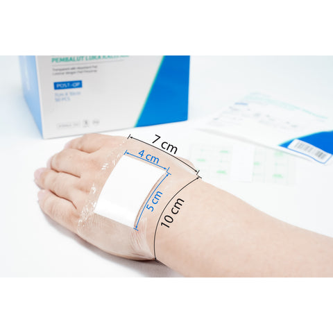 A-Care Waterproof Wound Dressing (Transparent with Absorbent Pad) Size 7cm x 10cm 50's