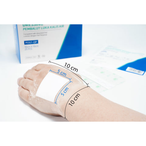 A-Care Waterproof Wound Dressing (Transparent with Absorbent Pad) Size 10cm x 10cm 25's