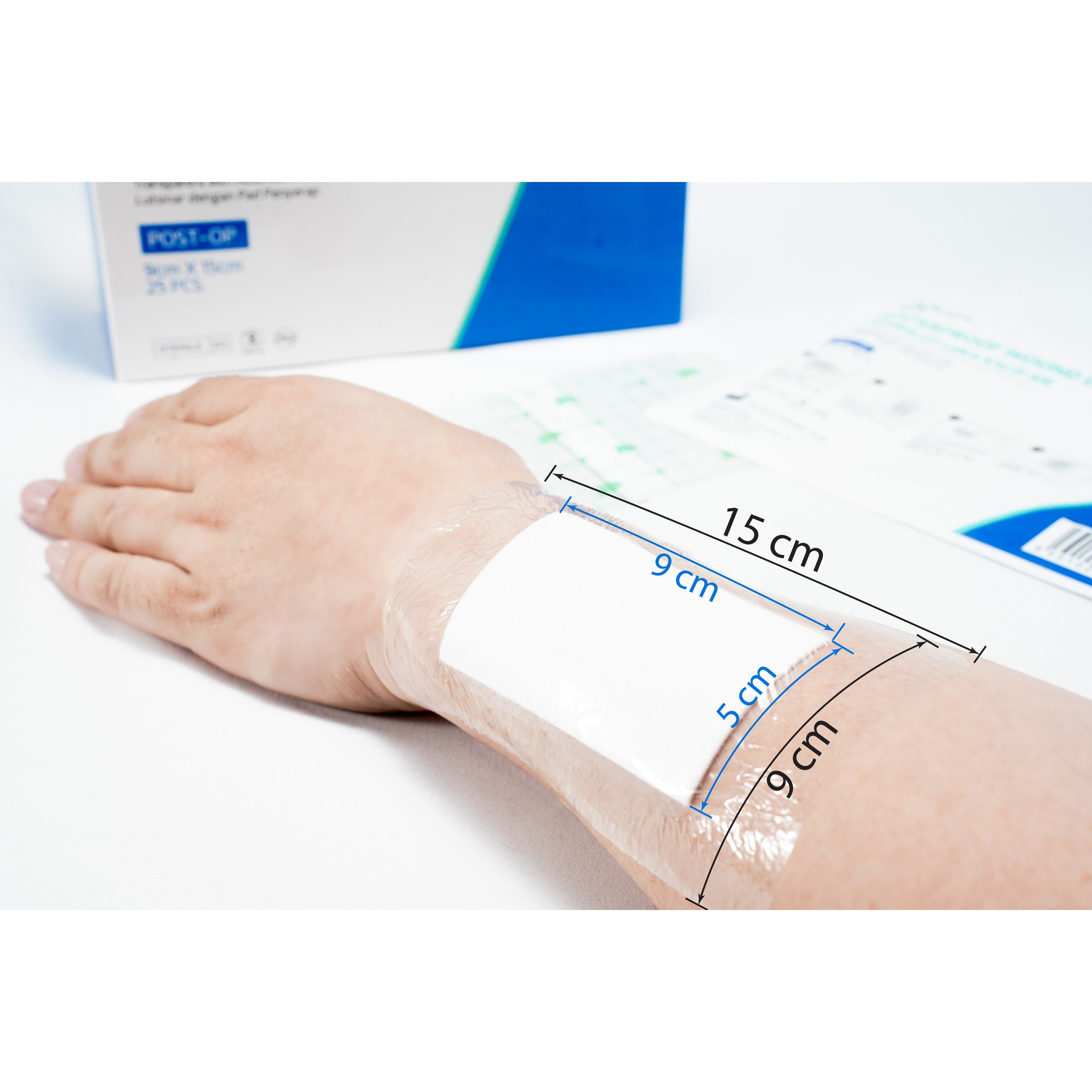 A-Care Waterproof Wound Dressing (Transparent with Absorbent Pad) Size 9cm x 15cm 25's