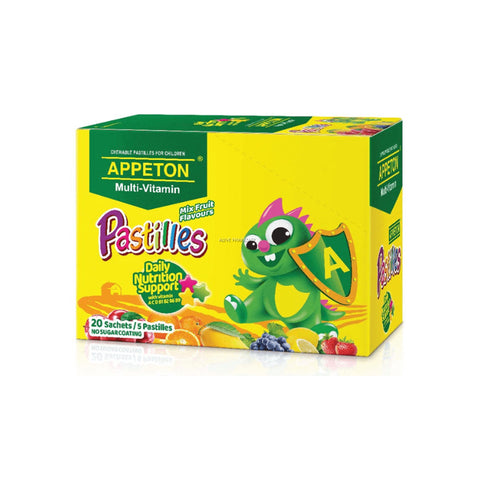Appeton Mulltivitamin Pastilles 20x5's (Mix Fruit Flavours)