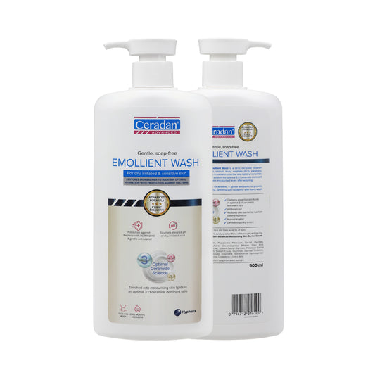 Ceradan Advanced Gentle, Soap-Free Emollient Wash 500mL