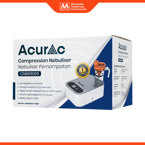 Acurac Compression Nebulizer (Model: CNB69009) [1 Year Warranty]