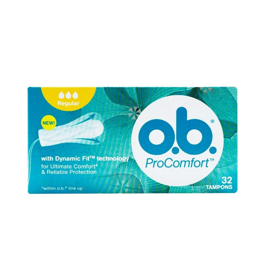 O.B. Pro Comfort Tampons (Regular) 32's