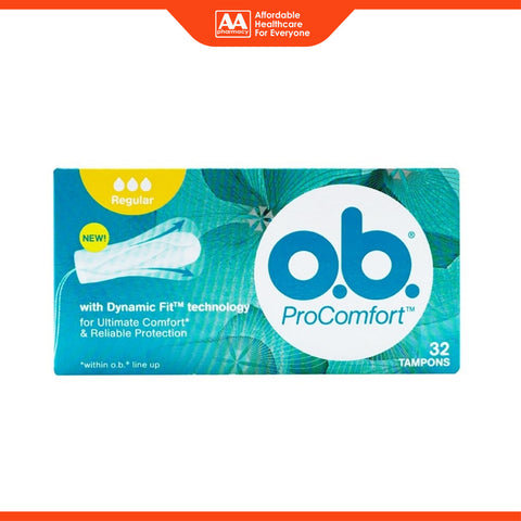 O.B. Pro Comfort Tampons (Regular) 32's