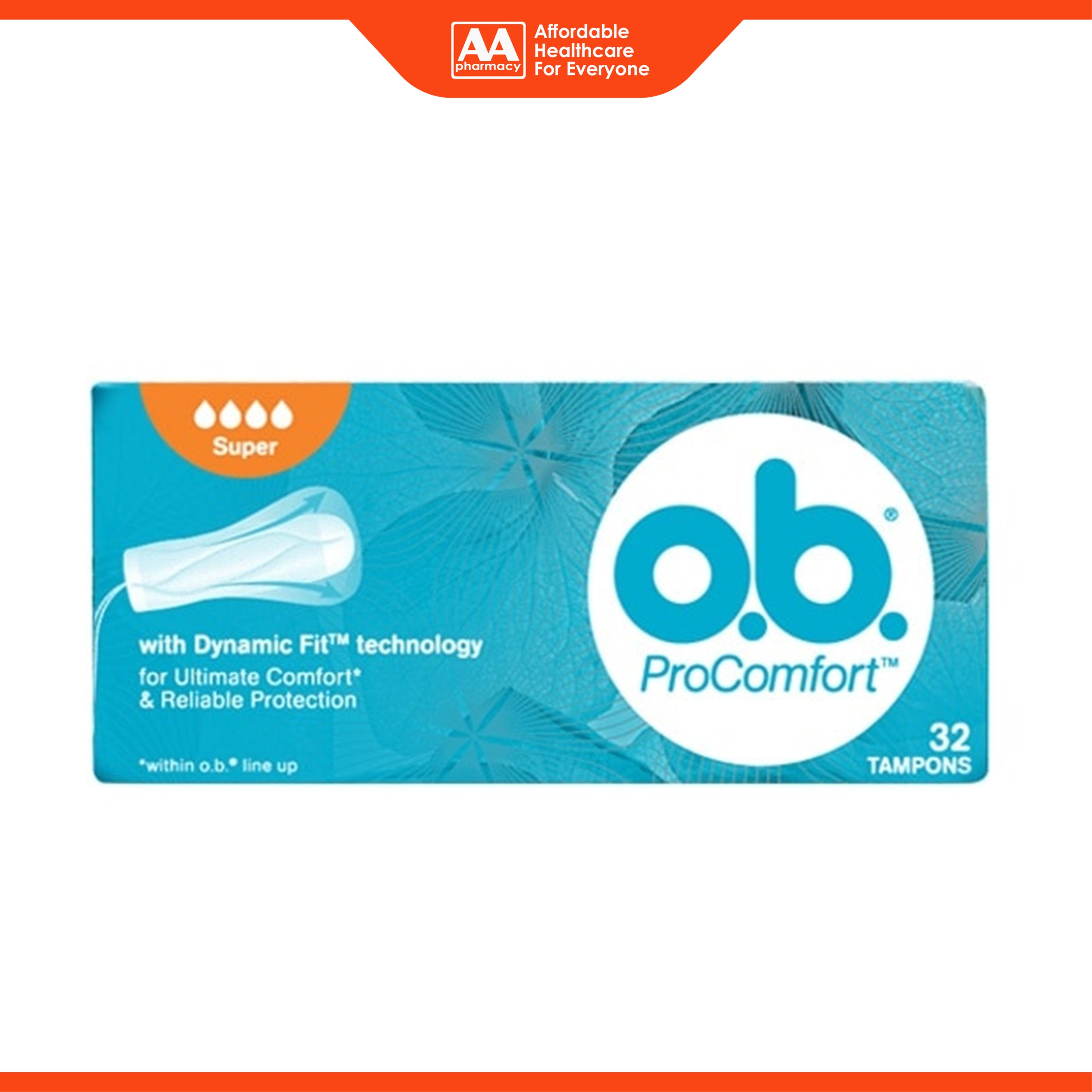 O.B. Pro Comfort Tampons (Super) 32's