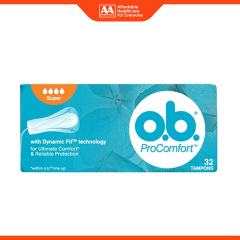 O.B. Pro Comfort Tampons (Super) 32's
