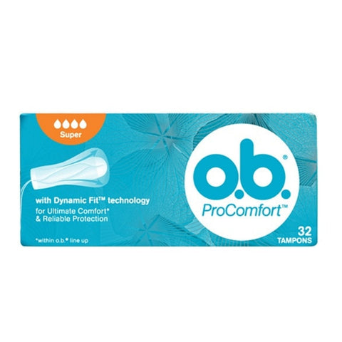 O.B. Pro Comfort Tampons (Super) 32's