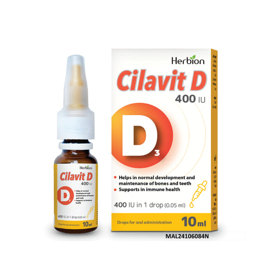 Herbion Cilavit D (Vitamin D3) 400 IU Drop 10mL