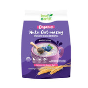 Love Earth Organic Nutri Oat-mazing Instant Cereal Drink Sachet (Blueberry Chia) 28gx12's