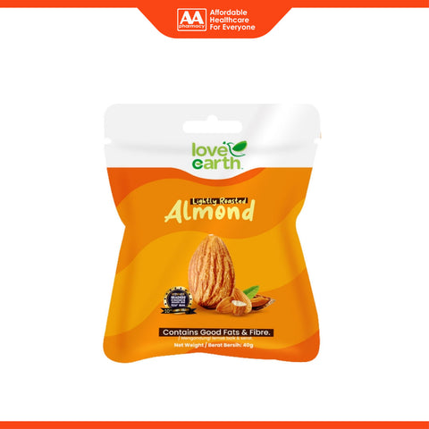 Love Earth Lightly Roasted Almond 40g [Snack Pack]