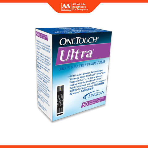 OneTouch Ultra Blood Glucose Test Strip 2x25's