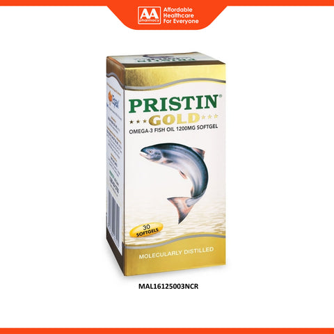 THC Pristin Gold Omega-3 Fish Oil 1200mg Softgel 30's