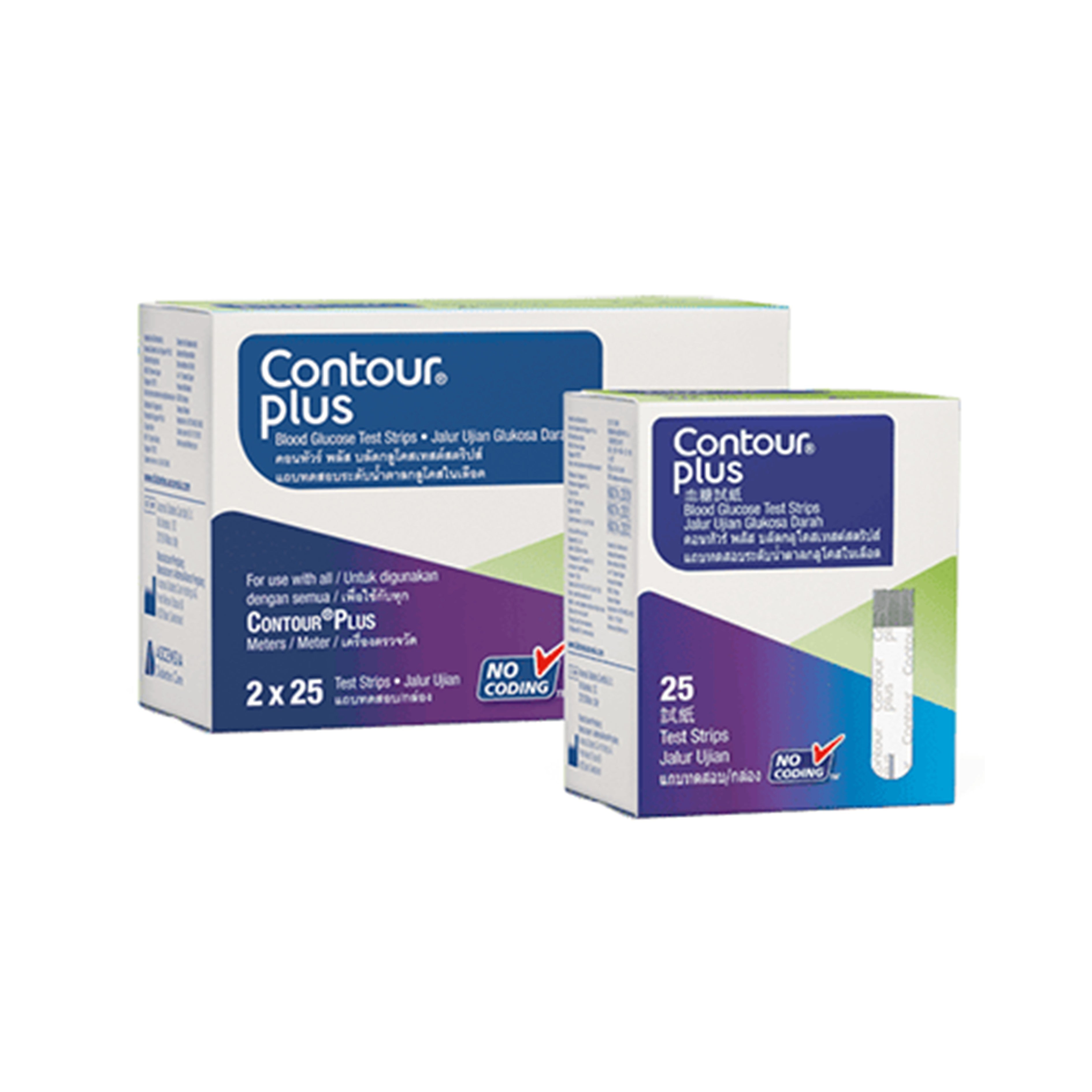 Contour Plus Blood Glucose Test Strip 2x25's+25's [Value Pack]