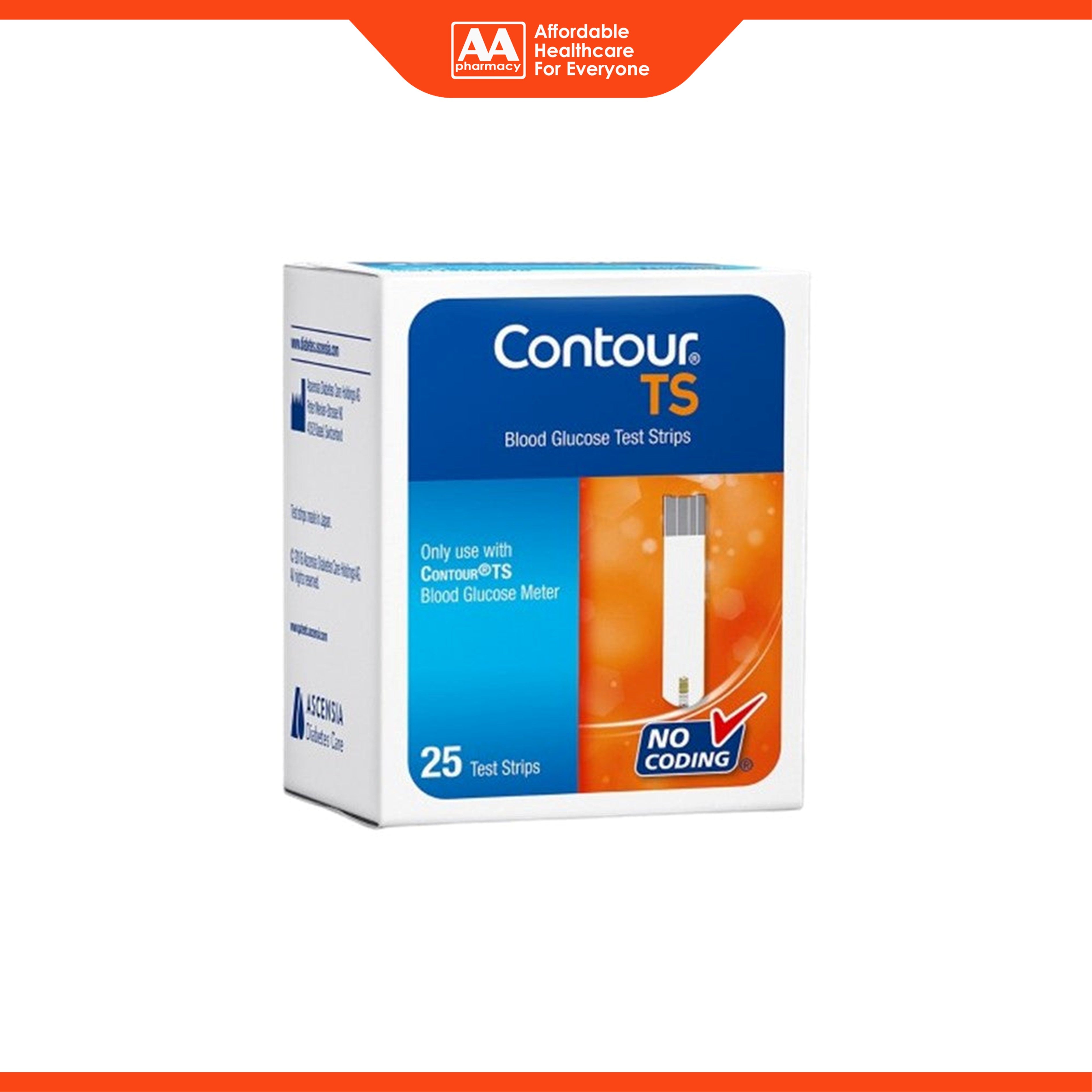 Contour TS Blood Glucose Test Strip 25's