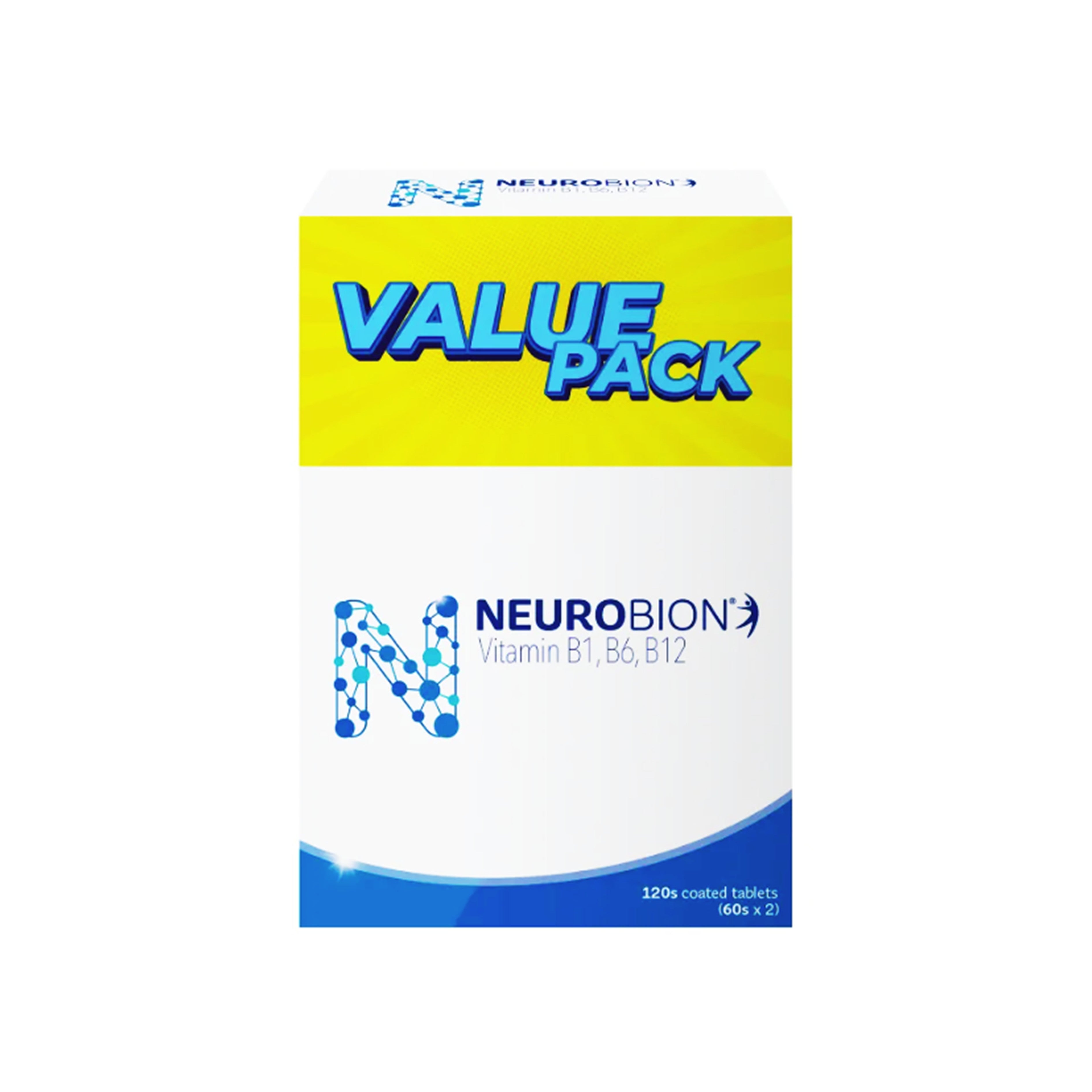 Neurobion (Vitamin B1, B6, B12) Tablet 2x60's [Value Pack]