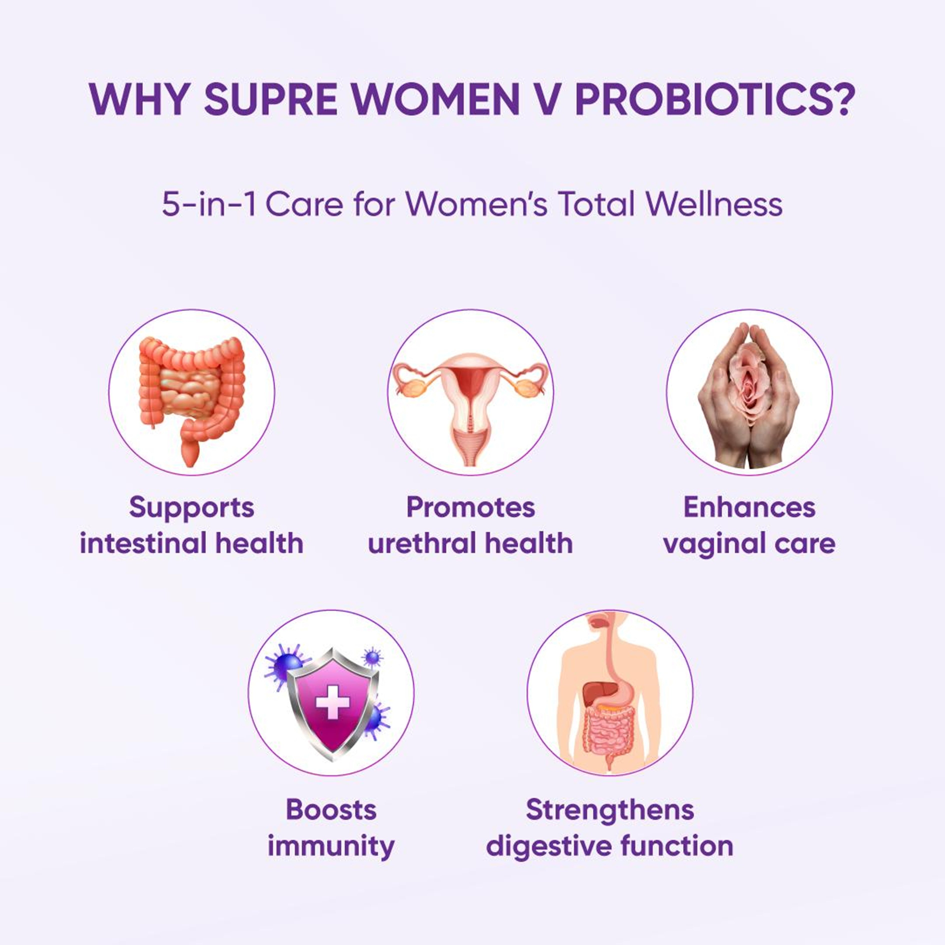 Supre Women V Probiotics (+ Prebiotics) Sachet 2gx30's